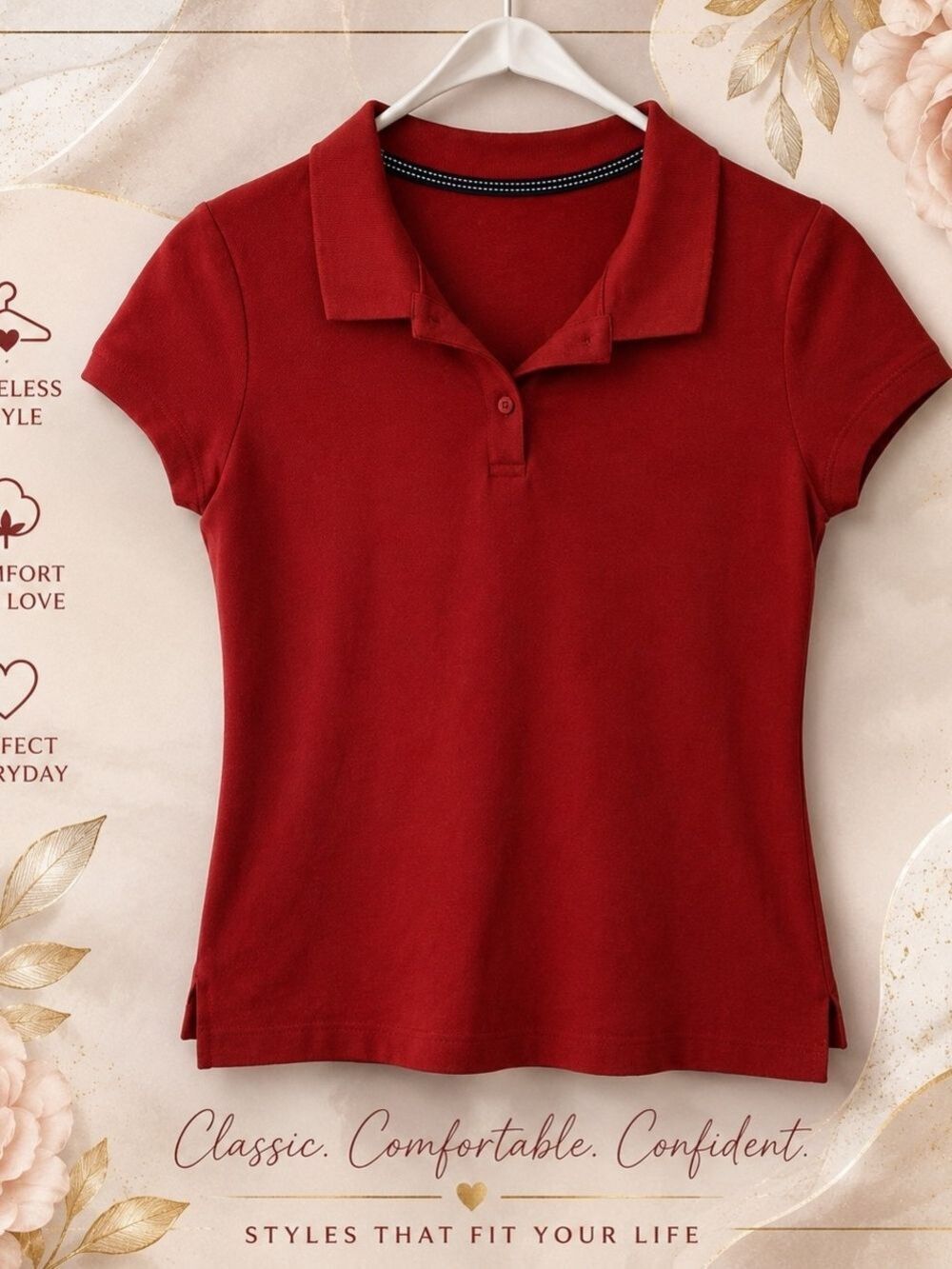 Old Navy Red Girls' Polo Shirt